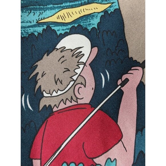 Tie Rack Golf Golfer Novelty Silk Necktie - Picture 2 of 7